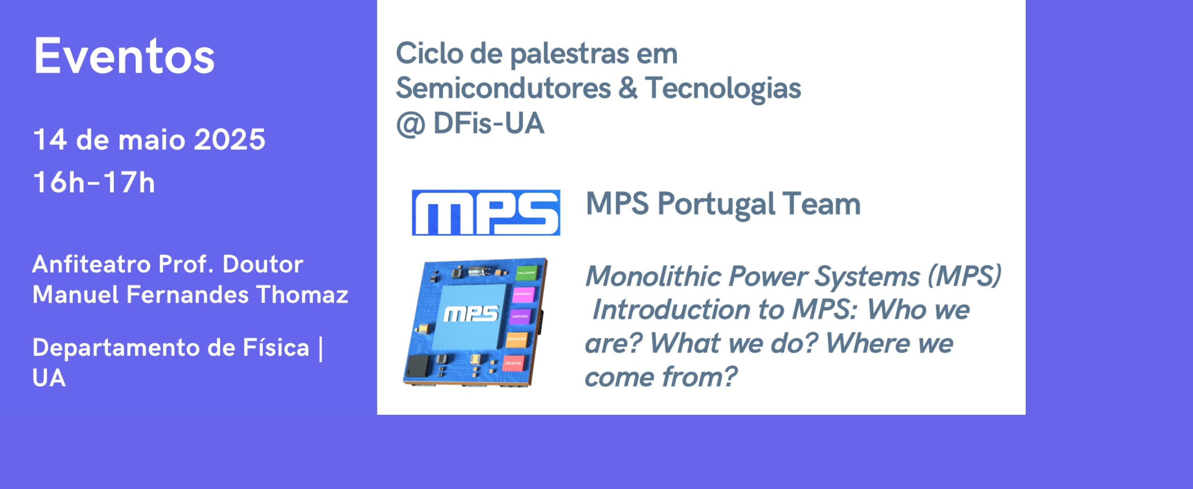 Semicondutores & Tecnologias - Apresentação da MPS