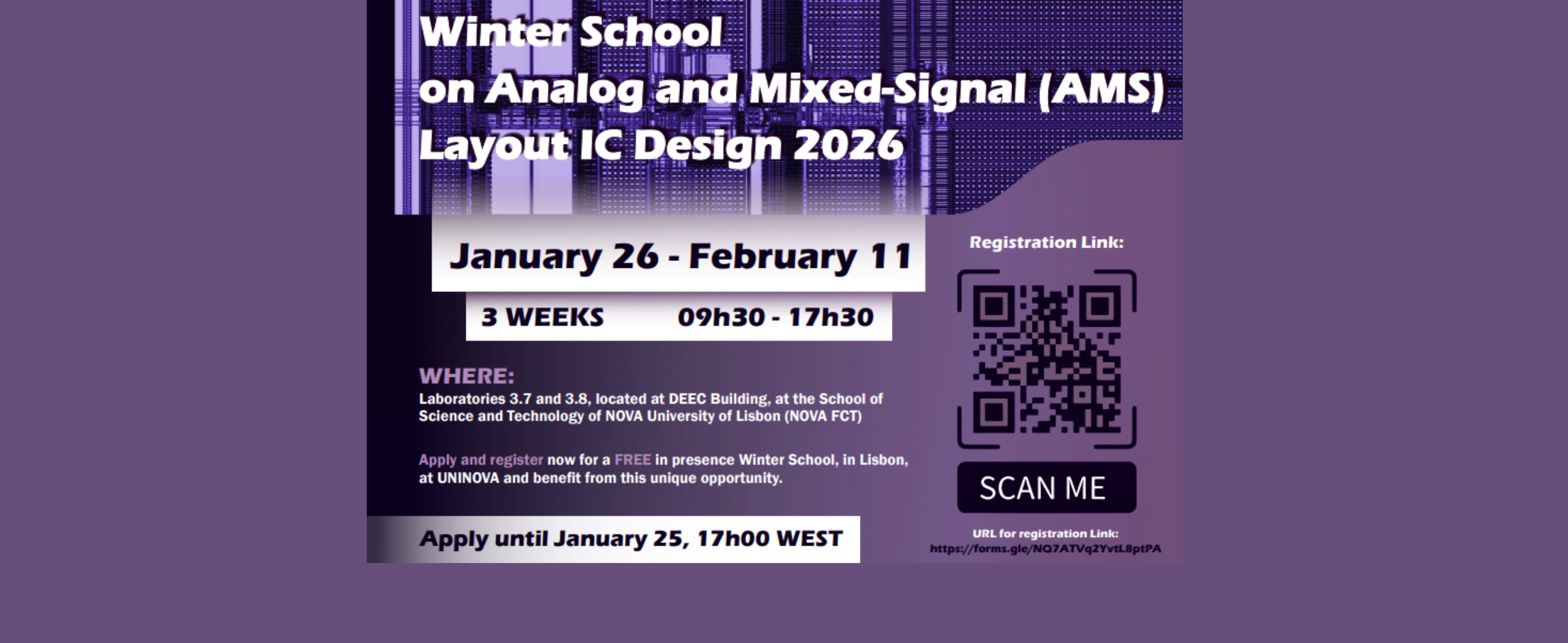 Winter School | Analog and Mixed-Signal (AMS) Layout IC Design