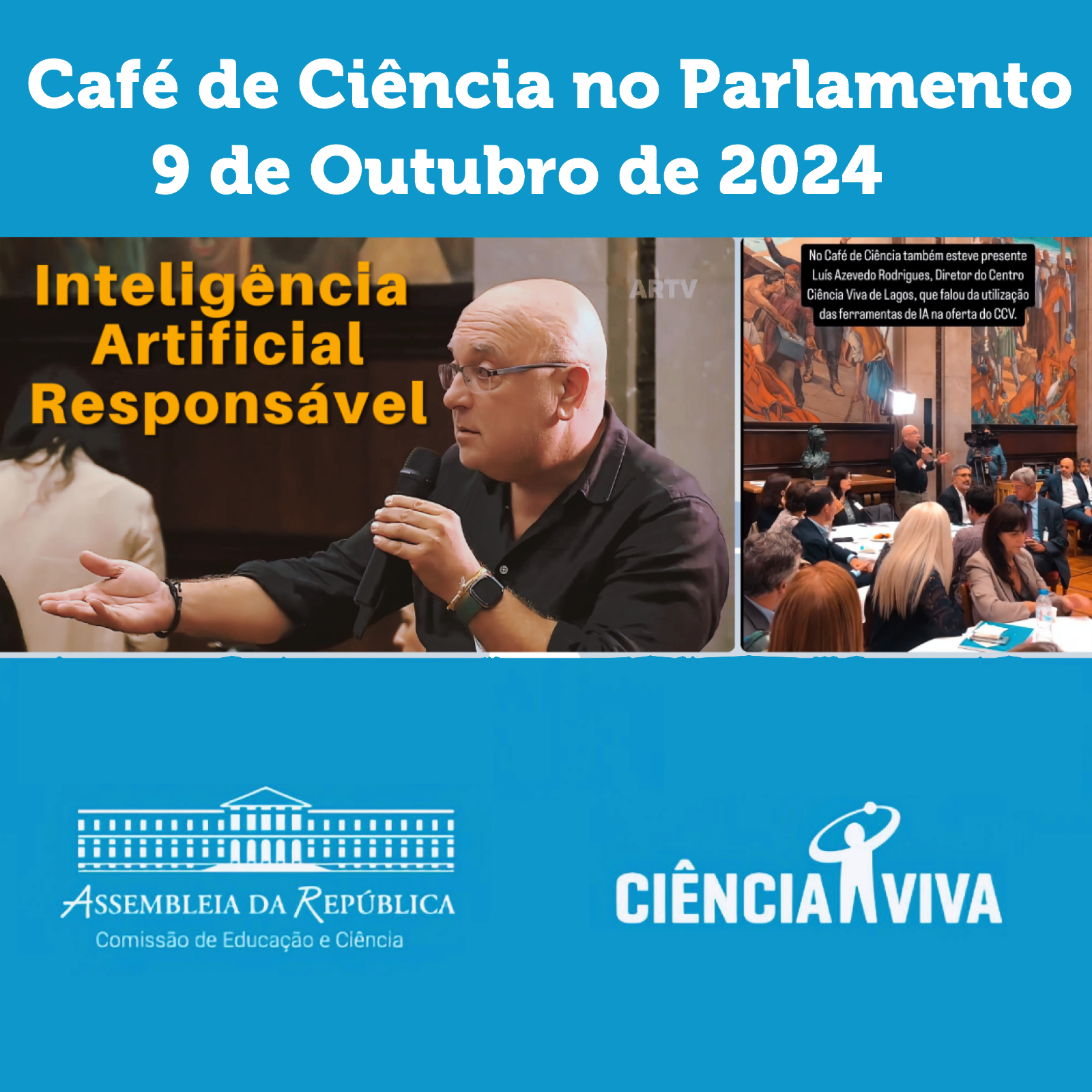 Caf de Cincia  no Parlamento