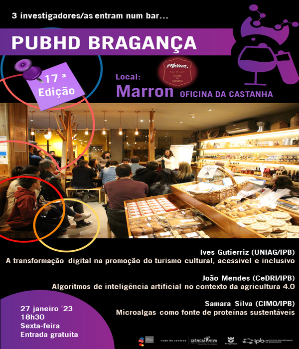 17.º PubhD Bragança acontece a 27 de janeiro de 2023 | 18h30