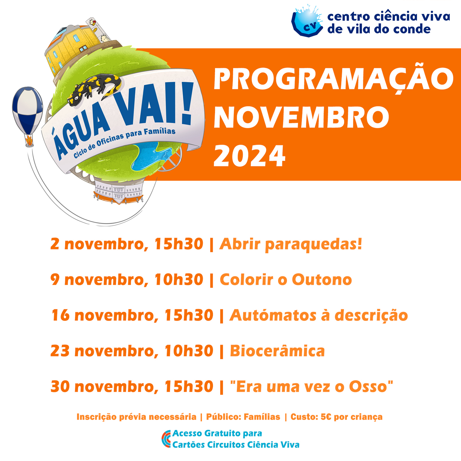 GUA VAI! Ciclo de Oficinas para Famlias