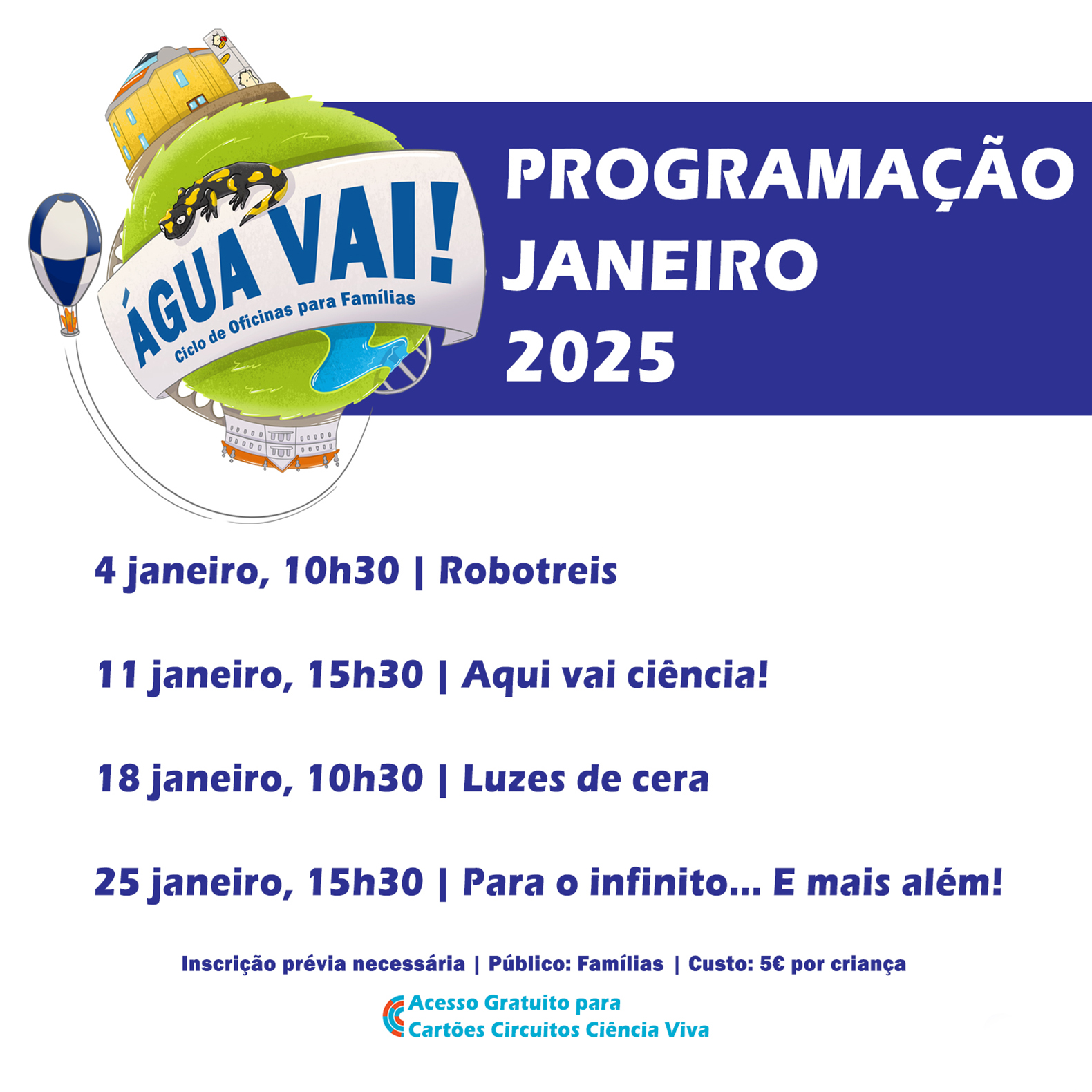 GUA VAI! Ciclo de Oficinas para Famlias