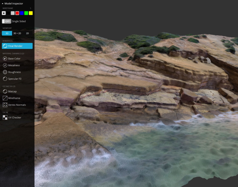 Património Natural 3D - pegadas de dinossauro da Praia Santa
